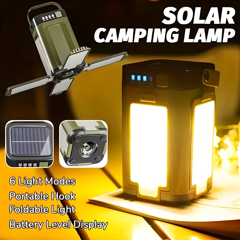 Outdoor Power For Camping - Lámpara Solar Portátil para Camping, Carga