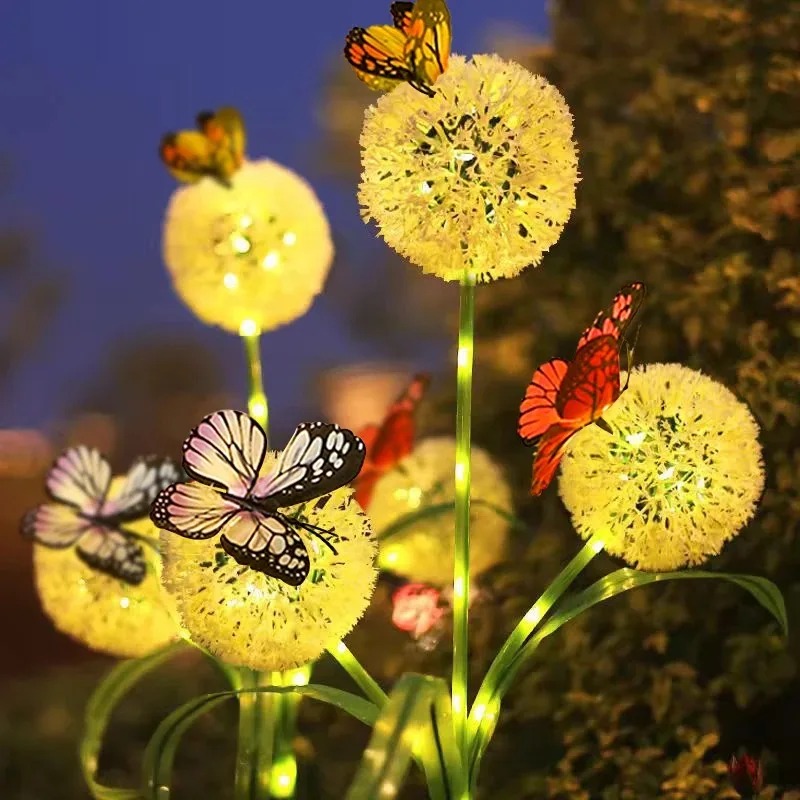 Outdoor Yard Power Stake - Lámpara Solar LED de Jardín con