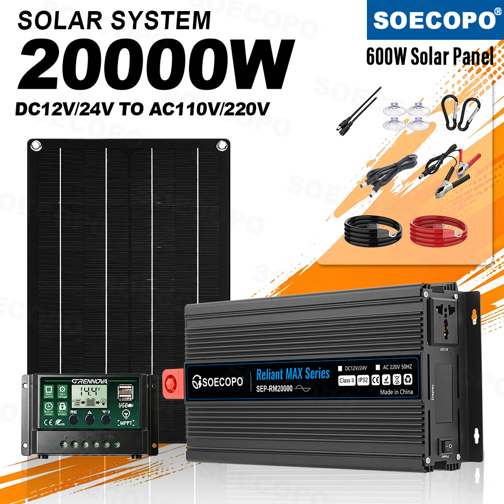 Outdoor Power Inverter - Kit Solar de Energía de Emergencia