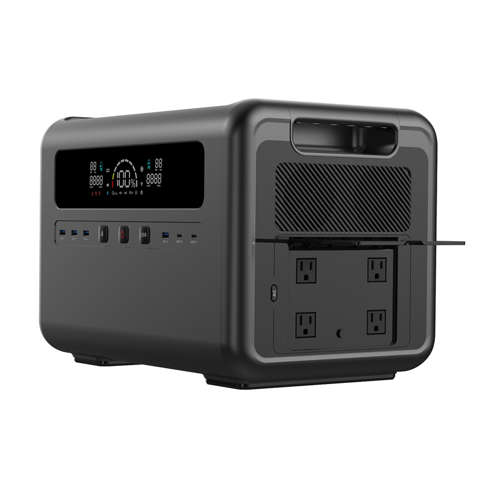 Outdoor Power For Camping - Generador de Energía Solar de 2400W,