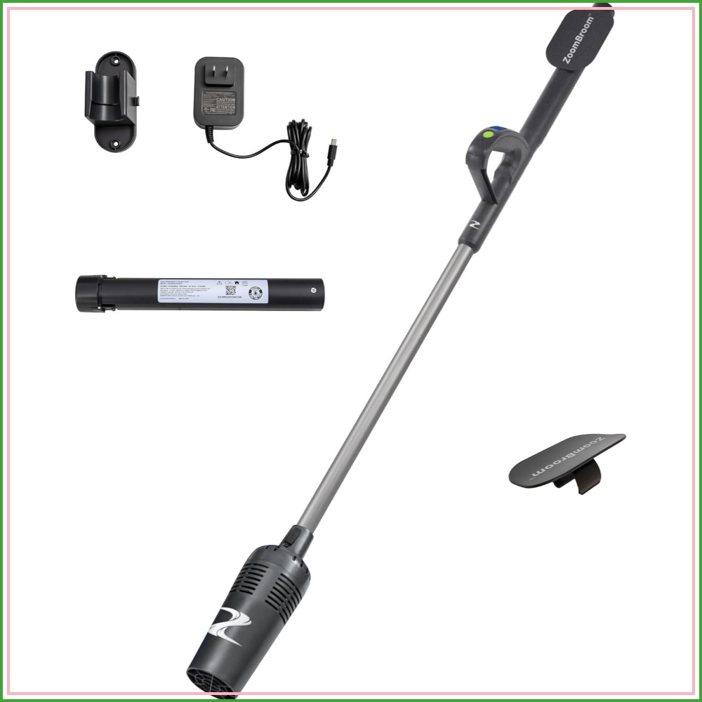 Outdoor Power Broom - Escoba de aire ligera con mango
