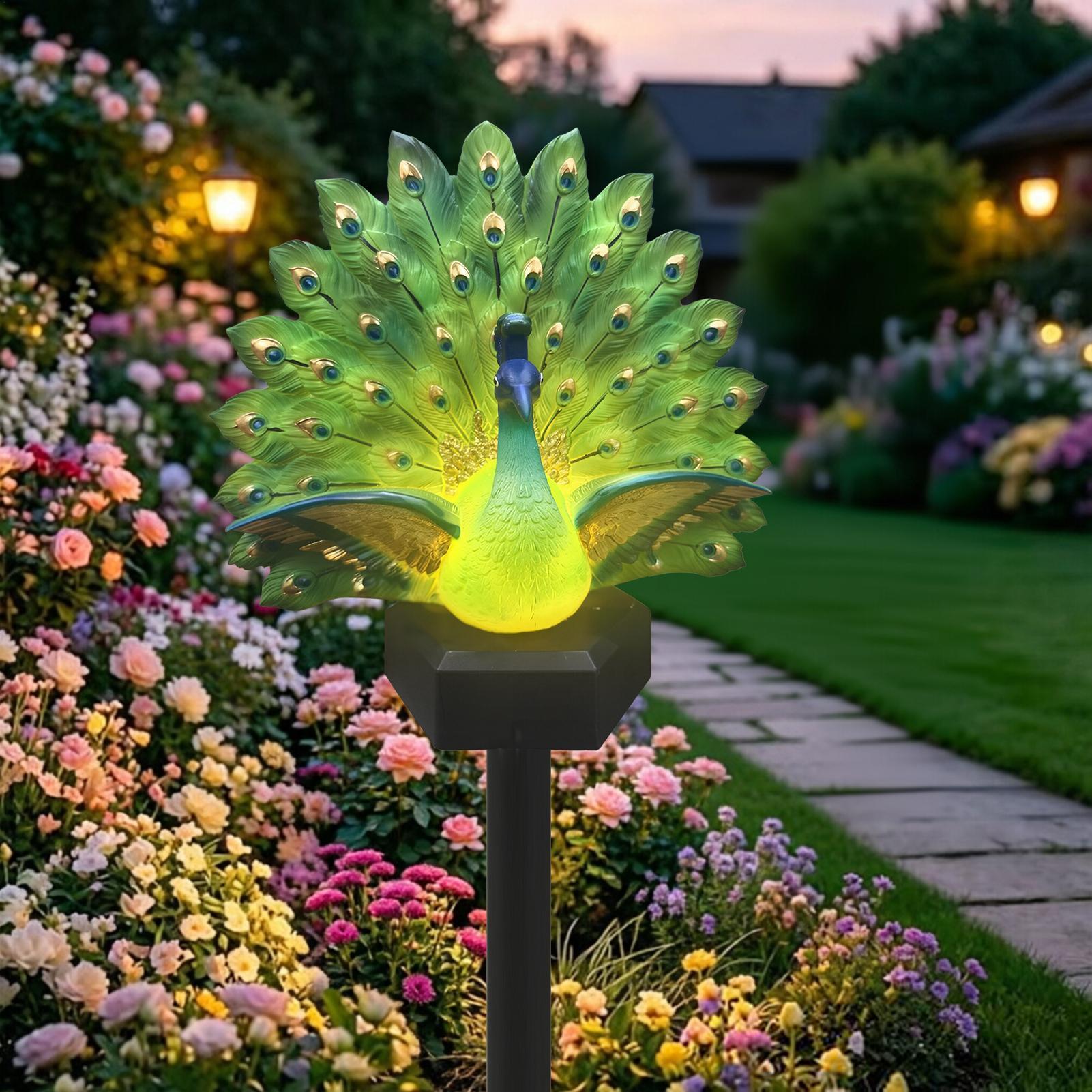 Outdoor Yard Power Stake - Decoraciones solares para patio con forma