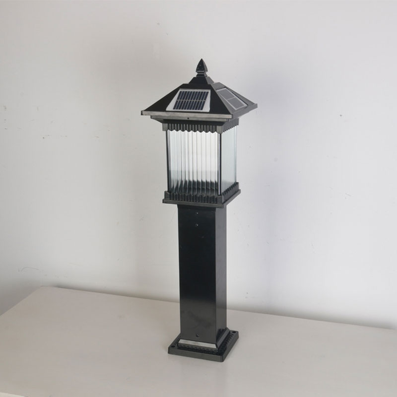 Outdoor Power Block - Luz de césped moderna con energía