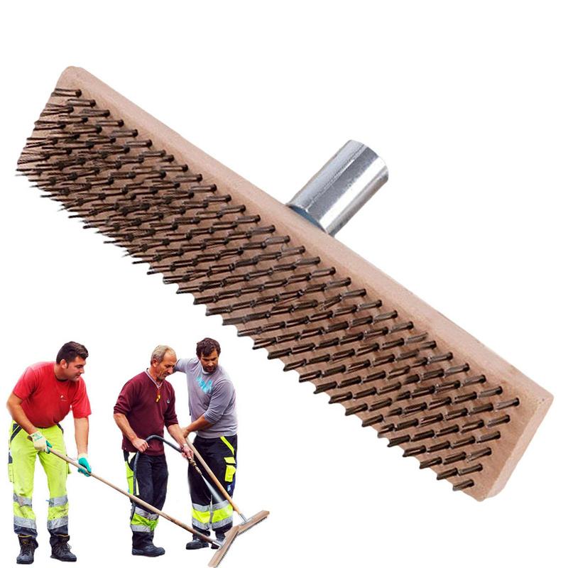 Outdoor Power Broom - Cepillo exfoliante de acero ensanchado a