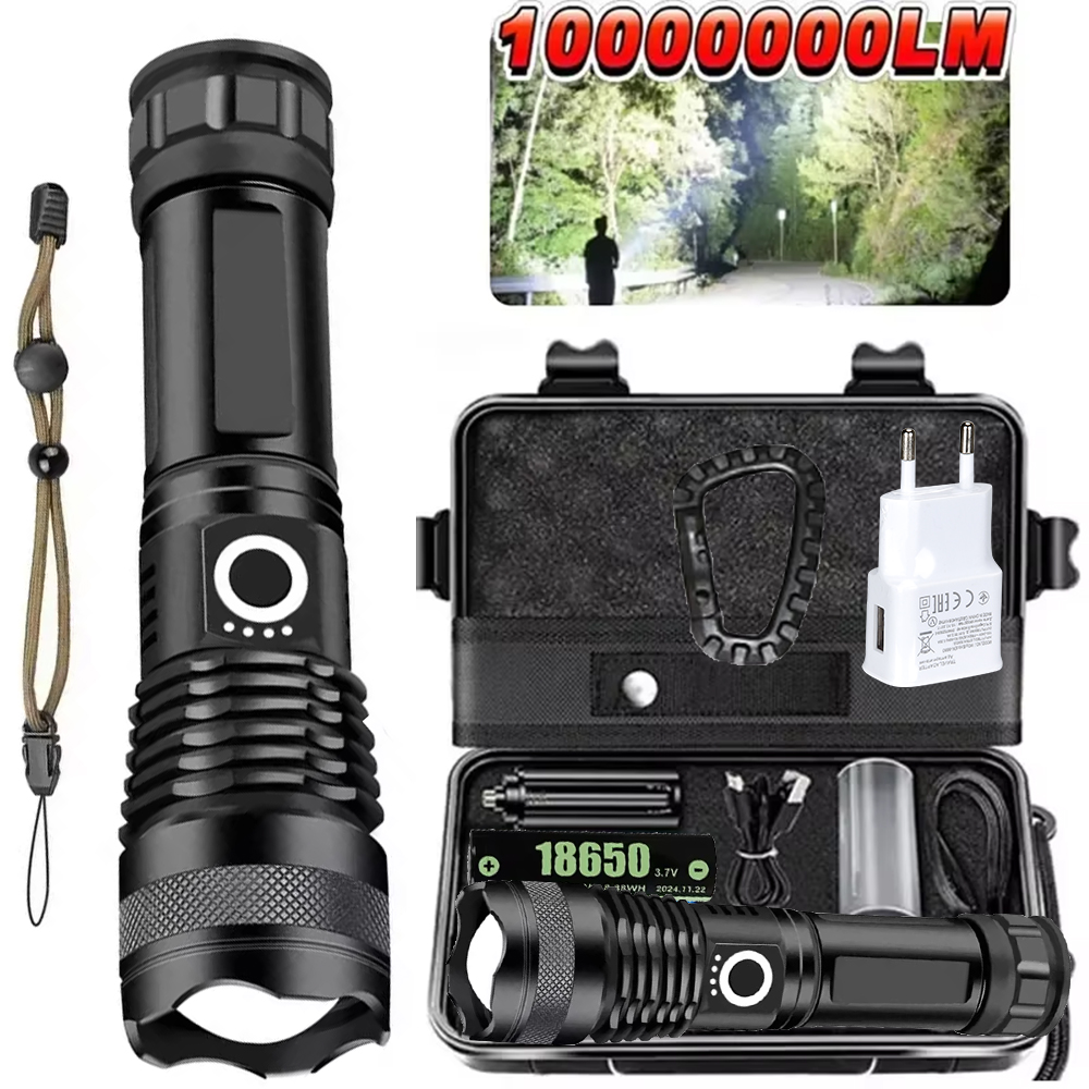 Outdoor Power For Camping - Linterna LED de alta potencia recargable