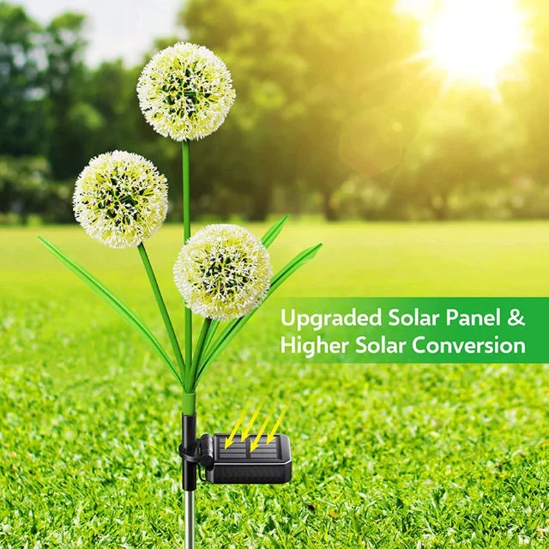 Outdoor Yard Power Stake - Luz alimentada por energía Solar para