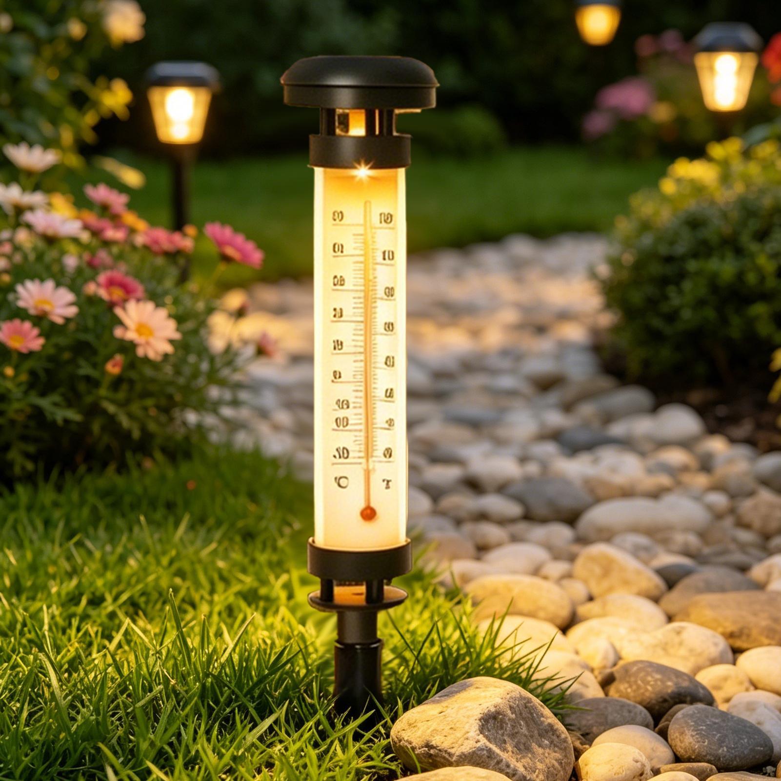 Luces solares para caminos, es - Outdoor Yard Power Stake reseña y precio