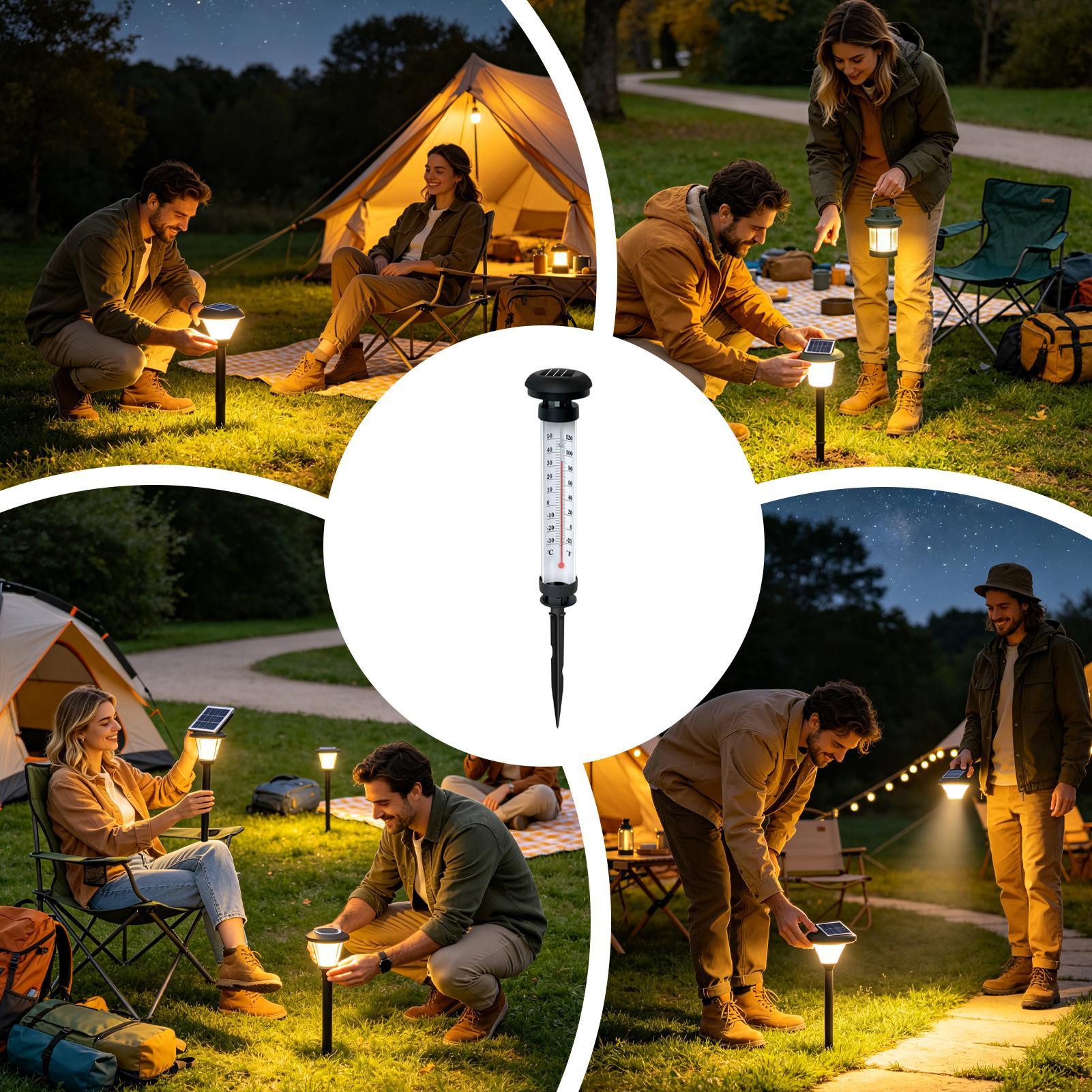 Luces solares para caminos, es - Outdoor Yard Power Stake reseña y precio