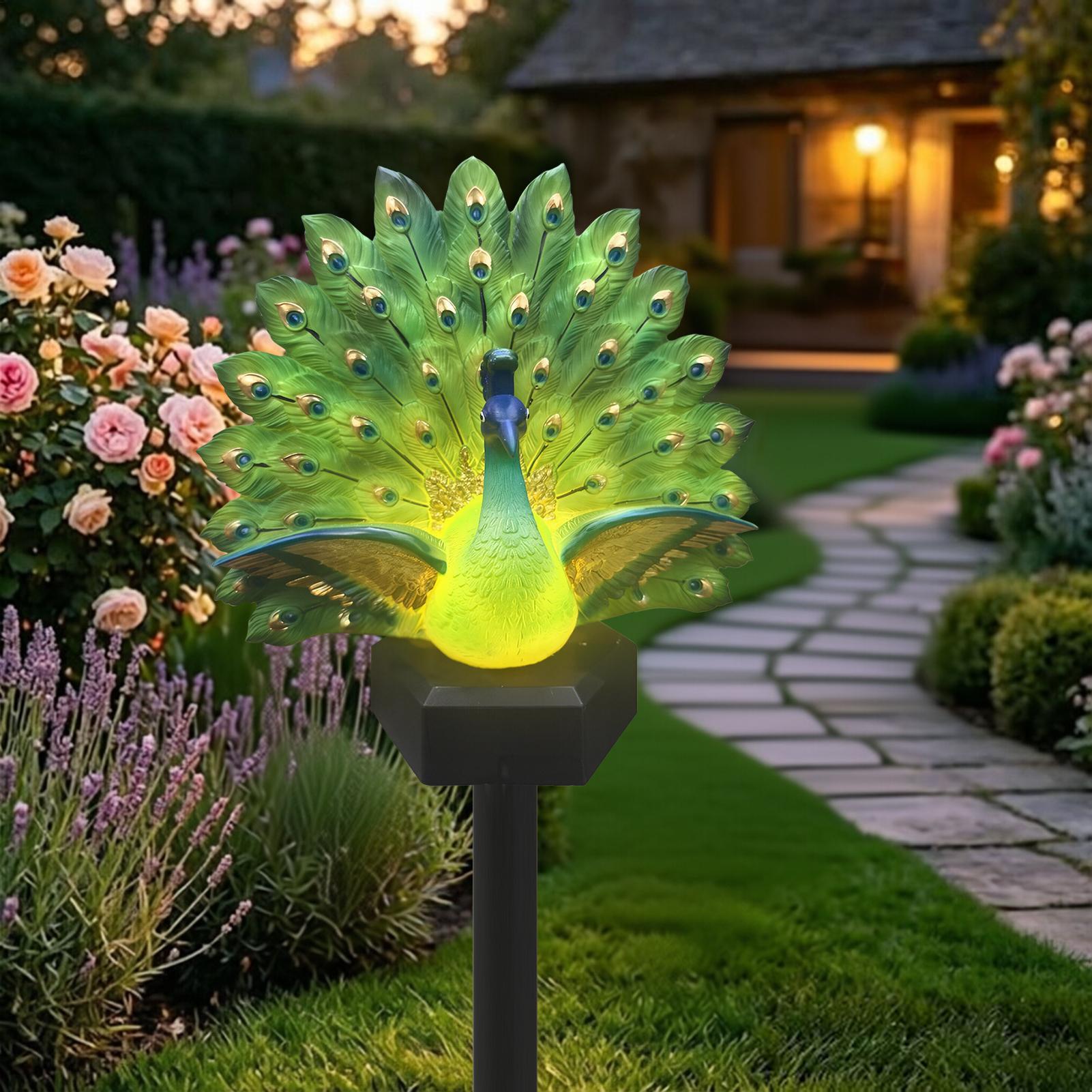 Decoración de jardín con energ - Outdoor Yard Power Stake reseña y precio