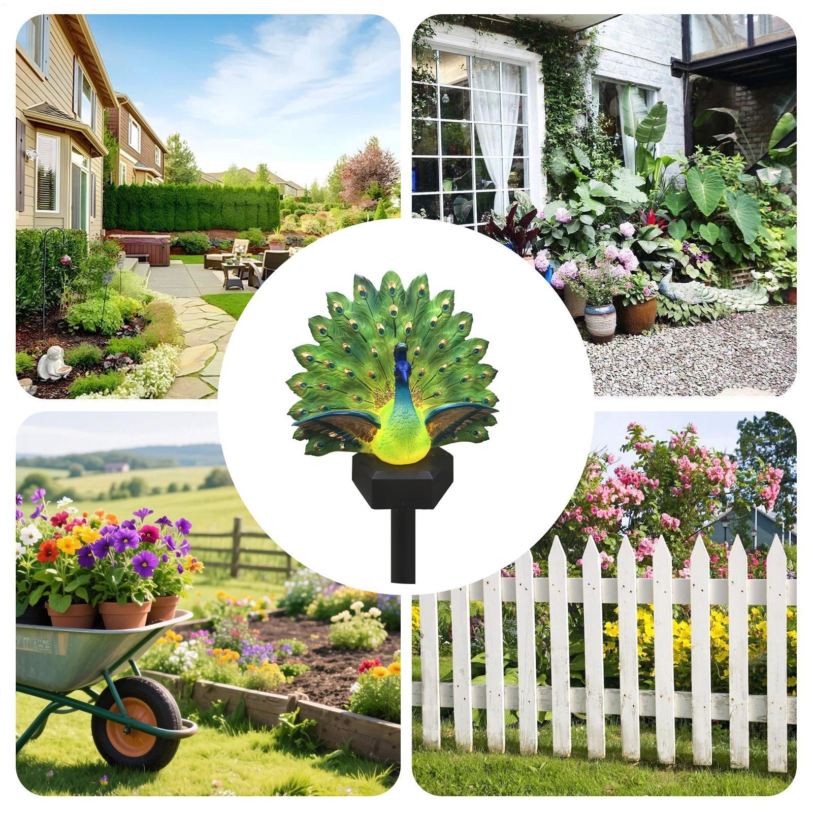 Decoración de jardín con energ - Outdoor Yard Power Stake reseña y precio