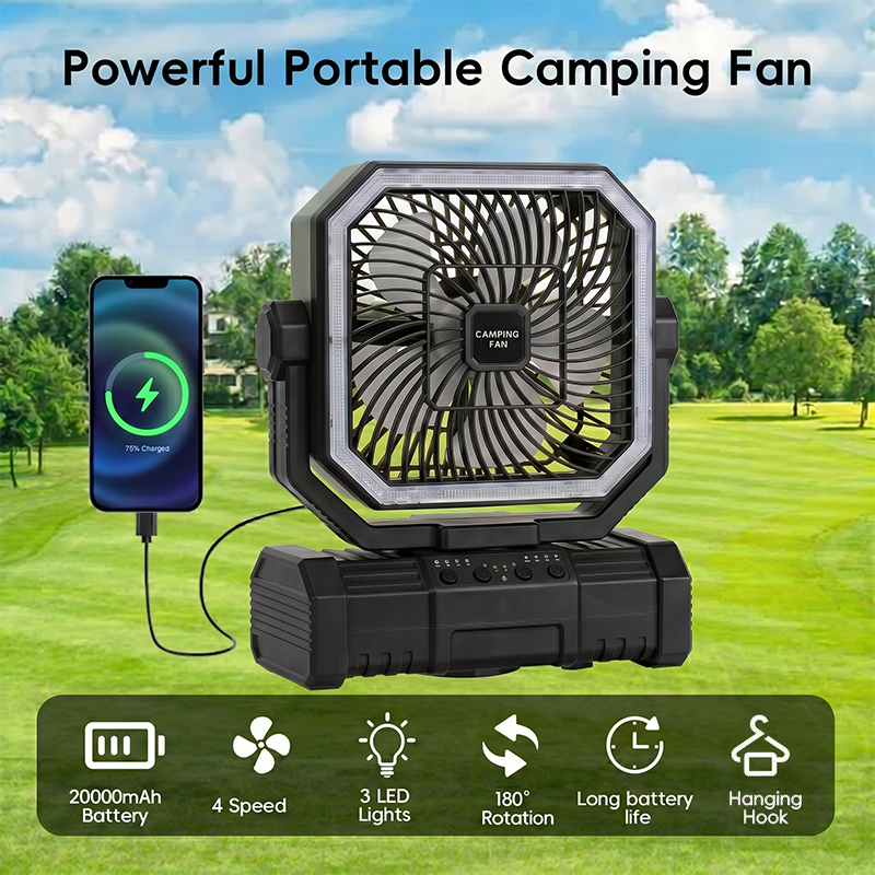 Ventilador de techo para acamp - Outdoor Power Fan reseña y precio