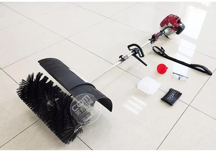 Barredora de césped a gasolina - Outdoor Power Broom reseña y precio