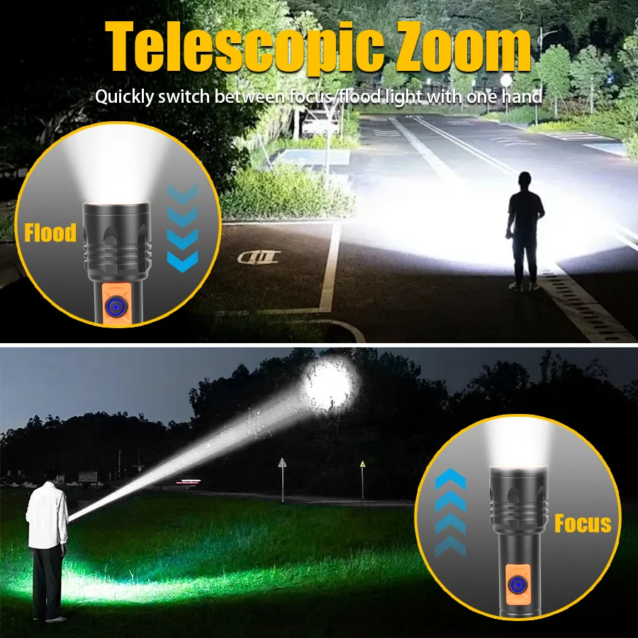 Linterna LED de alta potencia, - Outdoor Power For Camping reseña y precio