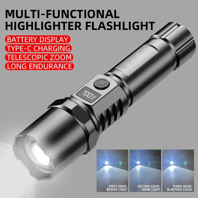 Potente linterna Led de mano,  - Outdoor Power For Camping reseña y precio