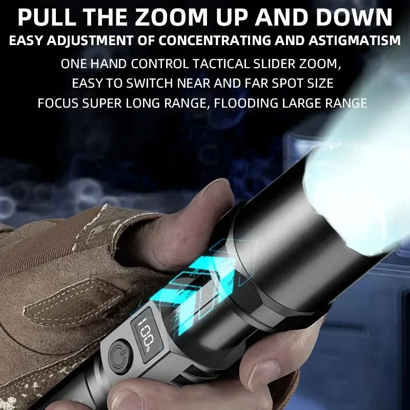 Potente linterna Led de mano,  - Outdoor Power For Camping reseña y precio