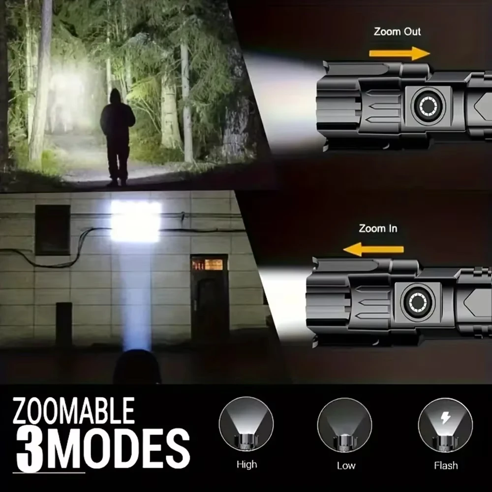 Linterna LED Táctica de 2000LM - Outdoor Power Usb reseña y precio