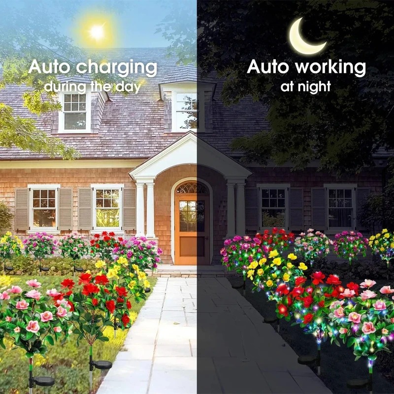 Luces Solares para Jardín con  - Outdoor Yard Power Stake reseña y precio
