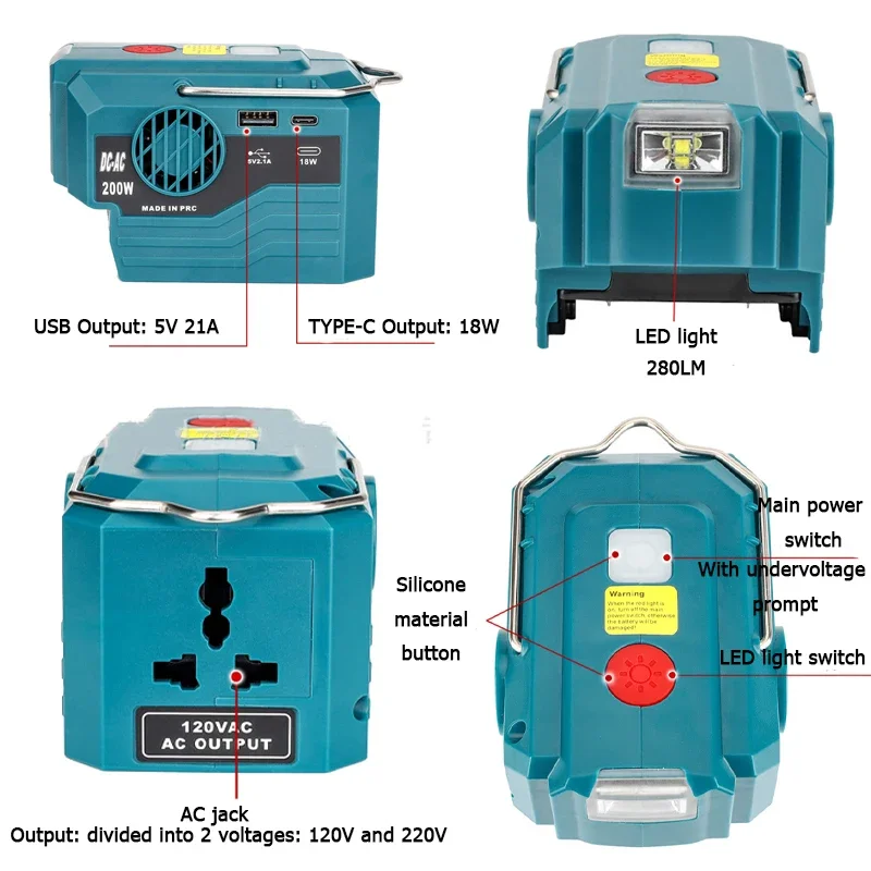Inversor de Corriente Portátil - Outdoor Power Inverter reseña y precio