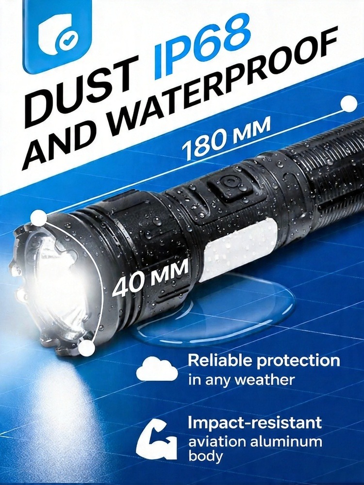 Linterna Láser de Mano Recarga - Outdoor Power Usb reseña y precio