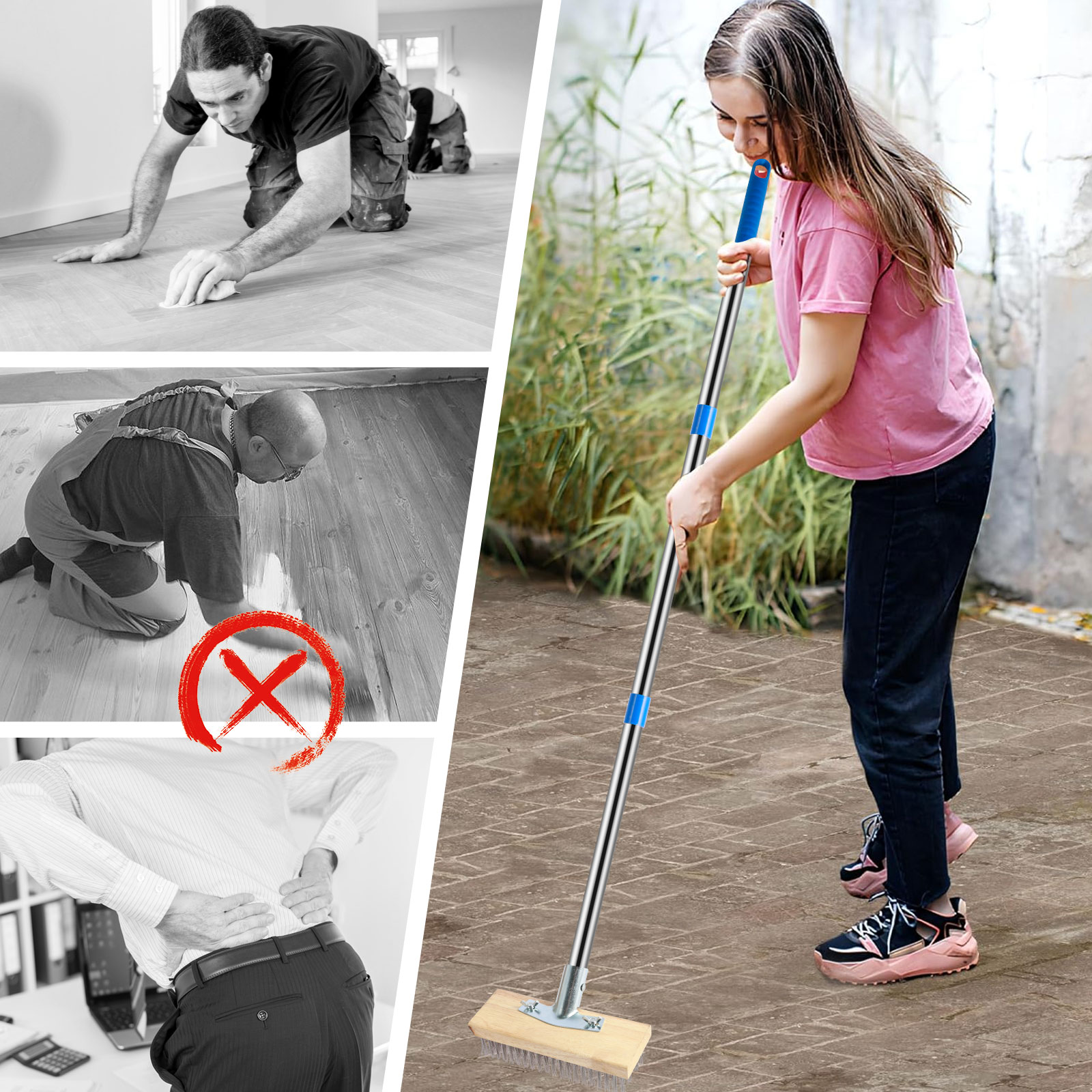 Cepillo de fregado de cubierta - Outdoor Power Broom reseña y precio