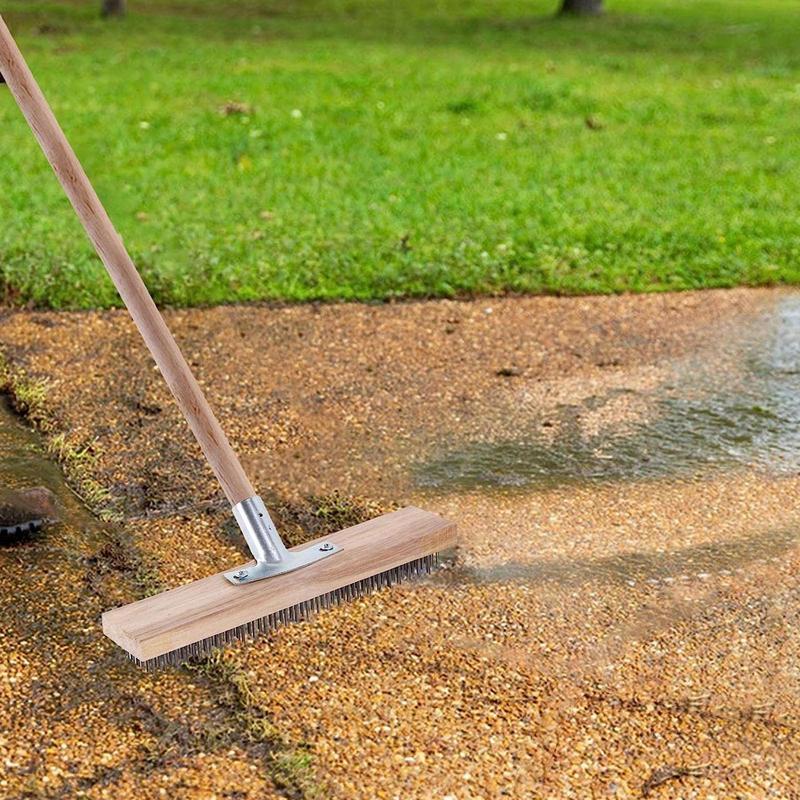 Cepillo exfoliante de acero en - Outdoor Power Broom reseña y precio