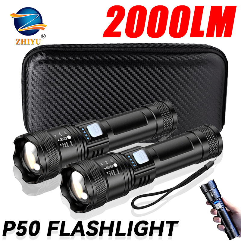 Linterna LED táctica de 2000LM - Outdoor Power Usb reseña y precio