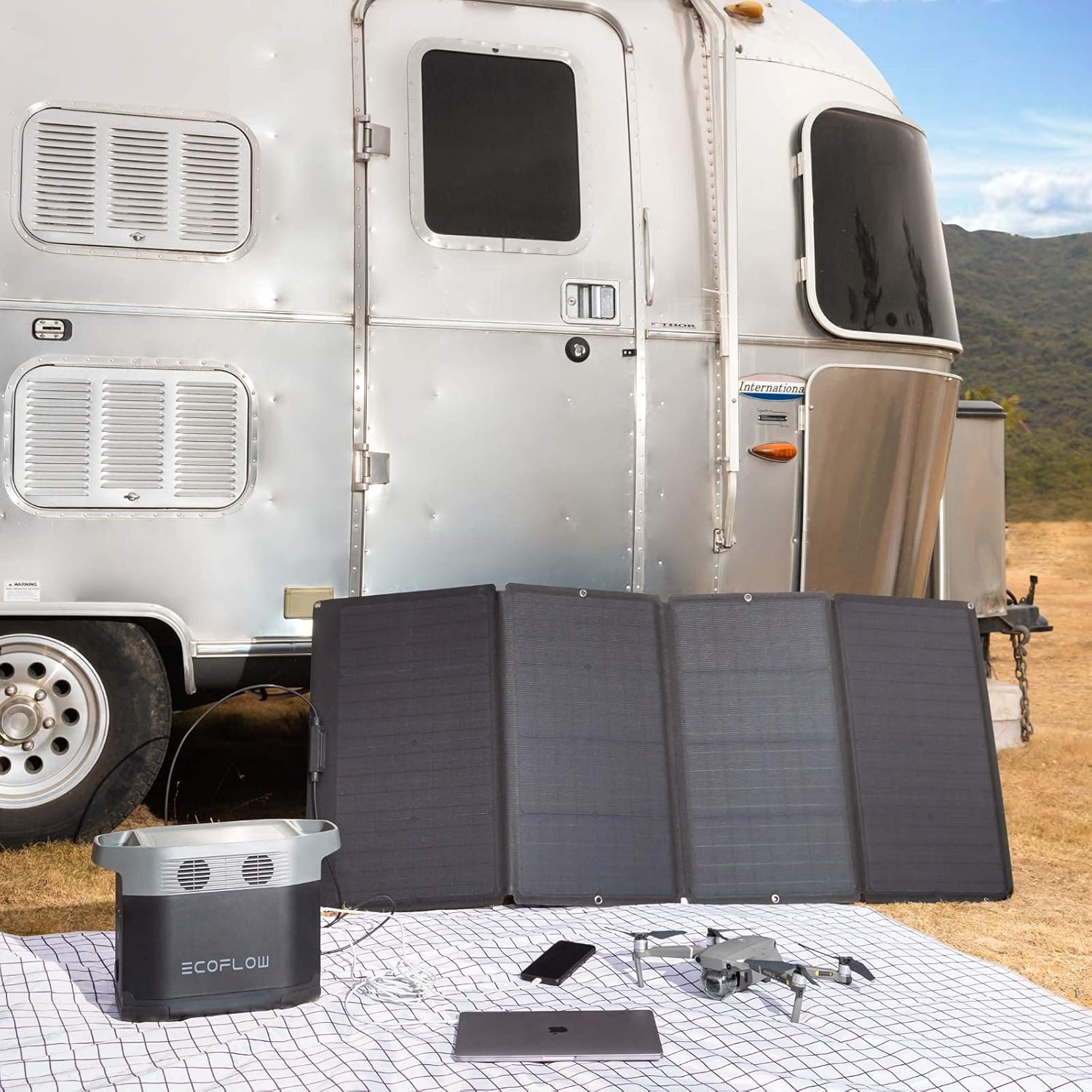 Panel Solar Plegable de 160 Va - Outdoor Power For Camping reseña y precio