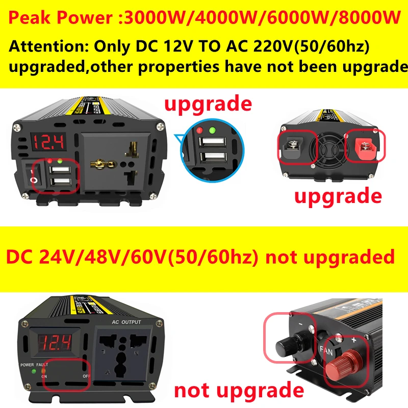 6000W DC12/24V a AC 220V inver - Outdoor Power Inverter reseña y precio