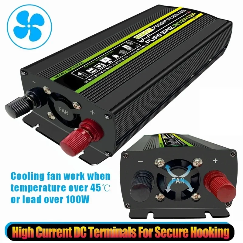 6000W DC12/24V a AC 220V inver - Outdoor Power Inverter reseña y precio