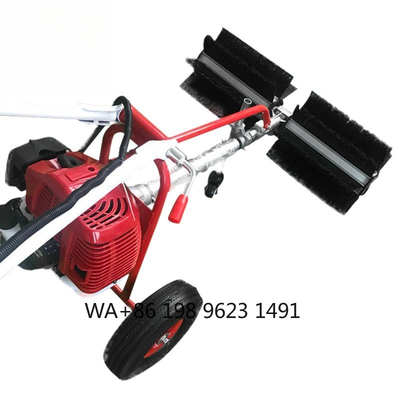 Cepillo de mano para césped, m - Outdoor Power Broom reseña y precio