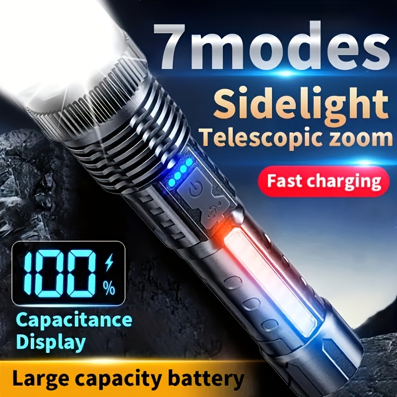 Potente Linterna LED con Indic - Outdoor Power Usb reseña y precio