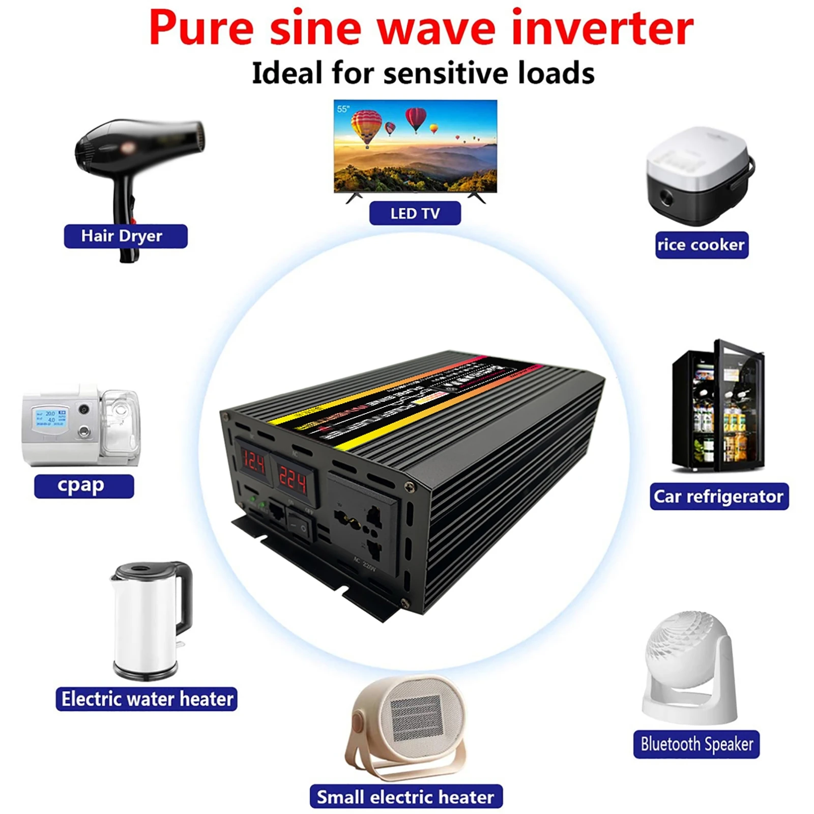 Inversor de onda sinusoidal pu - Outdoor Power Inverter reseña y precio